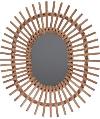 LUSTRO DEKORACYJNE BOHO OWALNE LIGHTWOOD