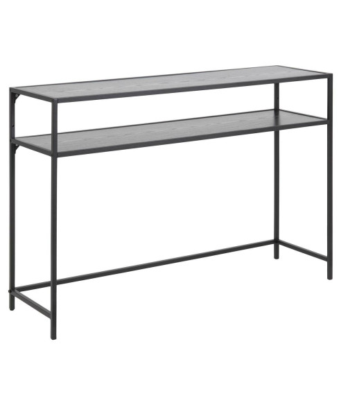KONSOLA LOFTOWA DO SALONU PRZEDPOKOJU  SEAFORD METAL CZARNA