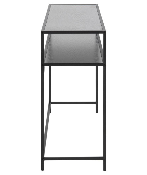 KONSOLA LOFTOWA DO SALONU PRZEDPOKOJU  SEAFORD METAL CZARNA