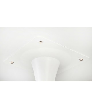 STÓŁ OKRĄGŁY SIMPLET SKINNY BIAŁY FI 60 CM 2