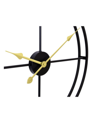 ZEGAR ŚCIENNY LOFT CIRCULO METALOWY CZARNY/ZŁOTY 56 CM