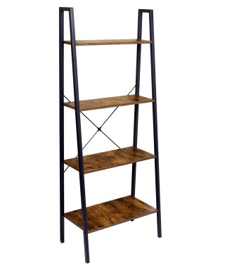 REGAŁ LOFTOWY TONDER 4 PÓŁKI DĄB POSTARZANY VINTAGE