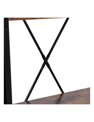 REGAŁ LOFTOWY TONDER 4 PÓŁKI DĄB POSTARZANY VINTAGE