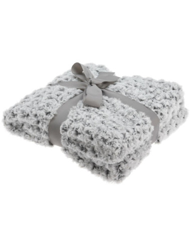 NARZUTA KOC PLED ROSE GREY 180X130 CM SZARY