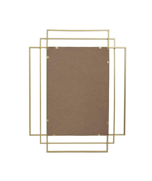 DUŻE LUSTRO ART DECO ZŁOTA RAMA 97X70 CM