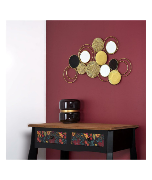 LUSTRO DEKORACYJNE ŚCIENNE 3 LUSTERKA CELLULES