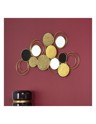 LUSTRO DEKORACYJNE ŚCIENNE 3 LUSTERKA CELLULES