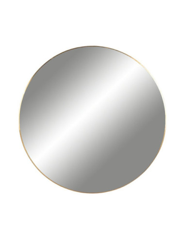 LUSTRO WISZĄCE OKRĄGŁE ŚCIENNE JERSEY FI 80 CM ZŁOTA RAMA