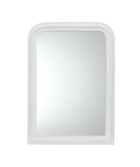 LUSTRO DEKORACYJNE DREWNIANA BIAŁA RAMA VICTORIA