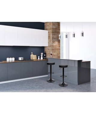 HOKER STOŁEK BAROWYI JIMI CZARNA STOPA (CZARNY) 2