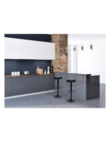 HOKER STOŁEK BAROWYI JIMI CZARNA STOPA (CZARNY)