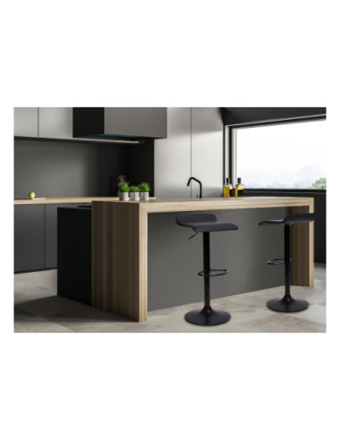 HOKER STOŁEK BAROWYI PORTI CZARNA STOPA (CZARNY)