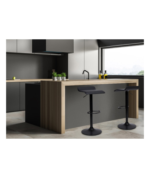 HOKER STOŁEK BAROWYI PORTI CZARNA STOPA (CZARNY)