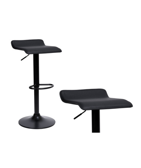 HOKER STOŁEK BAROWYI PORTI CZARNA STOPA (CZARNY)