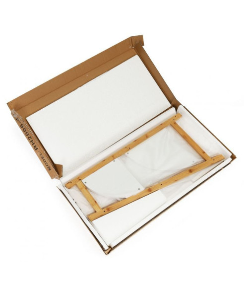 REGAŁ - SZAFKA NROŻNA 3 PÓŁKI BIEL+DREWNO