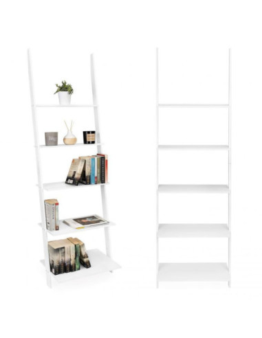 REGAŁ TYPU DRABINA 5 PÓŁEK BIAŁY