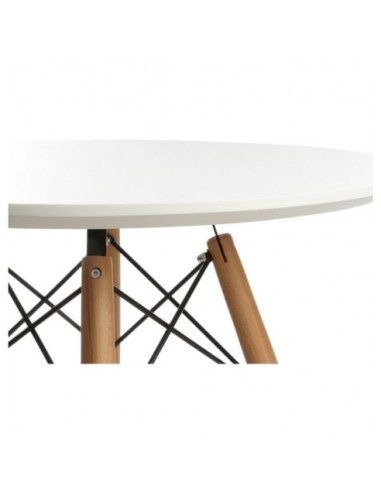 STÓŁ OKRĄGŁY BIAŁY PARIS MILANO  FI80