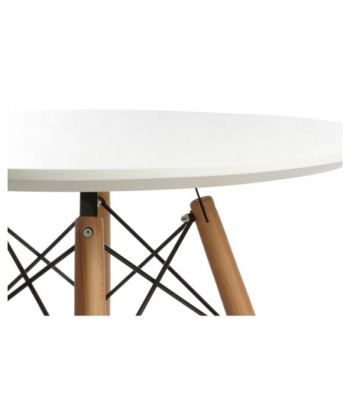 STÓŁ OKRĄGŁY BIAŁY PARIS MILANO  FI80