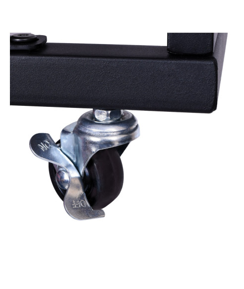 STOLIK KAWOWY POMOCNICZY NA KÓŁKACH DĄB POSTARZANY MEREN