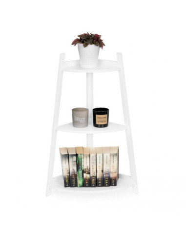 REGAŁ - SZAFKA NROŻNA 3 PÓŁKI BIAŁY