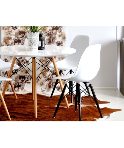 STÓŁ OKRĄGŁY BIAŁY PARIS MILANO  FI80