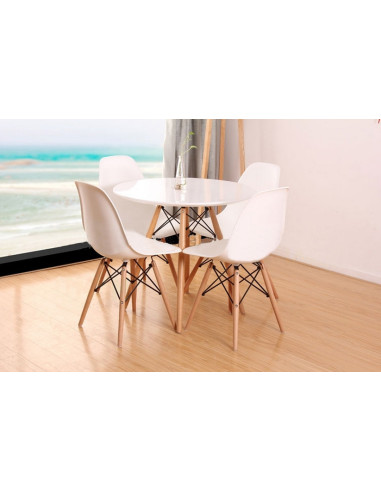 STÓŁ OKRĄGŁY BIAŁY PARIS MILANO  FI80