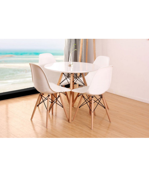 STÓŁ OKRĄGŁY BIAŁY PARIS MILANO  FI80