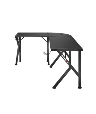 BIURKO NAROŻNE GAMINGOWE DLA GRACZA KOMPUTEROWE HERO 6.3 CZARNE 2