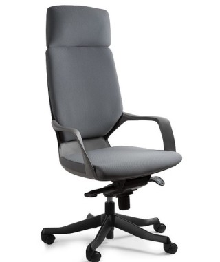 FOTEL BIUROWY PRESTIGE APOLLO SZARY (CZARNY STELAŻ)