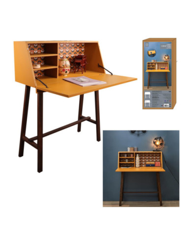 KONSOLA / SEKRETARZYK RETRO HAUTS MIODOWY