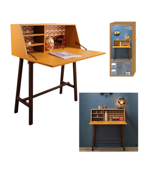 KONSOLA / SEKRETARZYK RETRO HAUTS MIODOWY