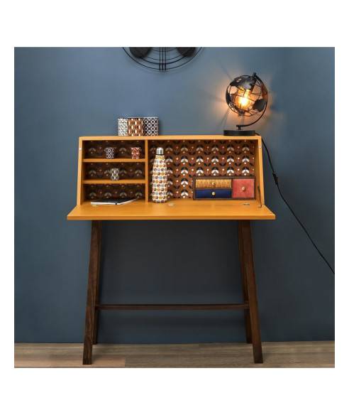 KONSOLA / SEKRETARZYK RETRO HAUTS MIODOWY