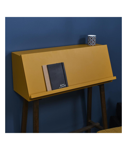 KONSOLA / SEKRETARZYK RETRO HAUTS MIODOWY