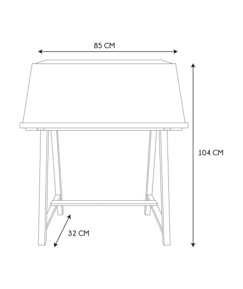 KONSOLA / SEKRETARZYK RETRO HAUTS MIODOWY