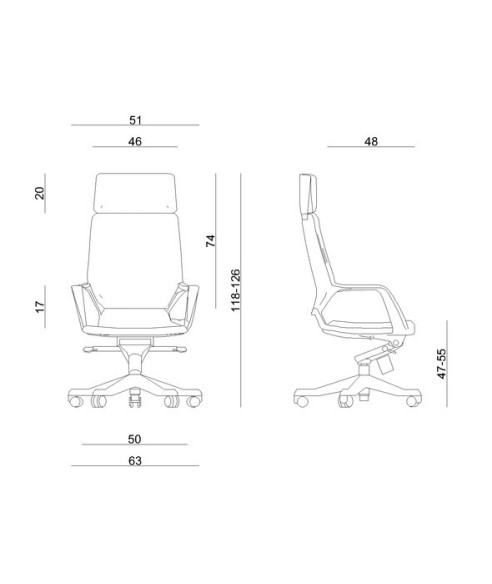 FOTEL BIUROWY PRESTIGE APOLLO SZARY (CZARNY STELAŻ)