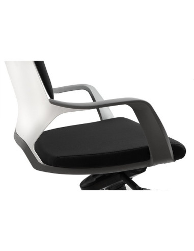 FOTEL BIUROWY PRESTIGE APOLLO CZARNY ( BIAŁY STELAŻ)