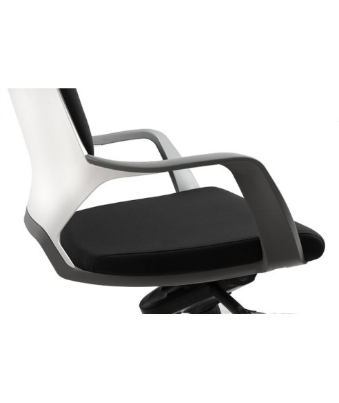 FOTEL BIUROWY PRESTIGE APOLLO CZARNY ( BIAŁY STELAŻ)