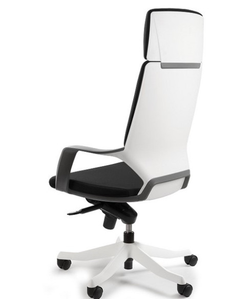 FOTEL BIUROWY PRESTIGE APOLLO CZARNY ( BIAŁY STELAŻ)