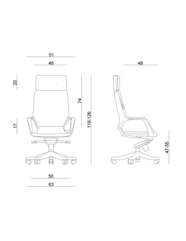 FOTEL BIUROWY PRESTIGE APOLLO CZARNY ( BIAŁY STELAŻ)