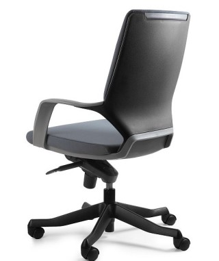 FOTEL BIUROWY PRESTIGE APOLLO M SZARY  (CZARNY STELAŻ) 2