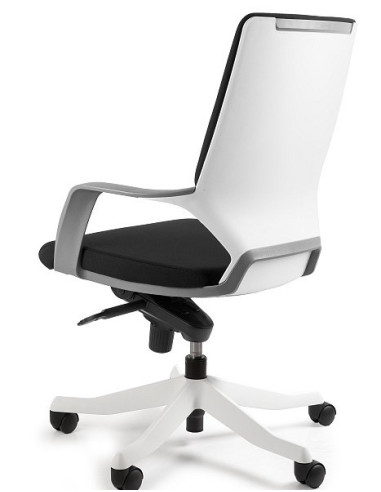 FOTEL BIUROWY PRESTIGE APOLLO M CZARNY (BIAŁY STELAŻ)