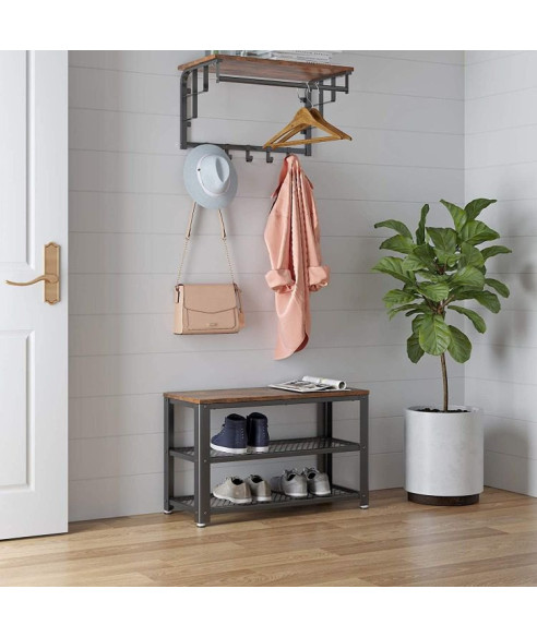 SZAFKA DO PRZEDPOKOJU Z 2 PÓŁKAMI NA BUTY LOFTOWA GH