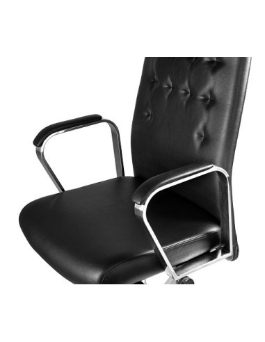 FOTEL BIUROWY PRESTIGE ARES PU CZARNY EKO-SKÓRA