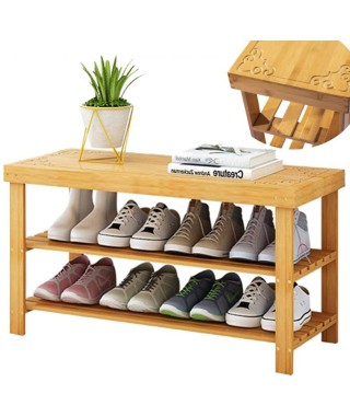 SZAFKA PÓŁKA NA BUTY BAMBUSOWA ŁAWKA GH