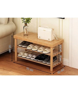 SZAFKA PÓŁKA NA BUTY BAMBUSOWA ŁAWKA GH 2