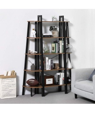 REGAŁ LOFTOWY OTWARTY 5 PÓŁEK DĄB RUSTYKALNY GH 2