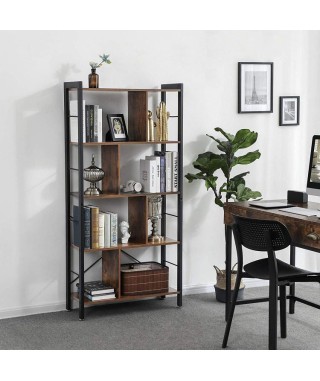 REGAŁ LOFTOWY OTWARTY 5 PÓŁEK DĄB RUSTYKALNY GH2 2