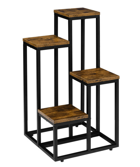 KWIETNIK METALOWY MOGREN CZARNY / DĄB POSTARZANY