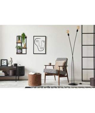 KWIETNIK WISZĄCY LOFTOWY HAGART (DĄB POSTARZANY/CZARNY) 2