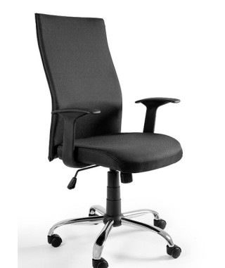 FOTEL BIUROWY PRESTIGE BLACK ON BLACK  TAKNINA NYLONOWA CZARNY